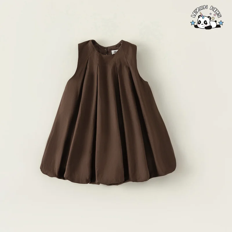 LEZONKIDS - Nova Ideia de Produto Vestidos de Cores Puras com Flores para Festa de Casamento e Últimos Desenhos de Vestidos para Meninas